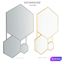 EICHHOLTZ Mirror Hexa 111663 111662 3D Model Vray