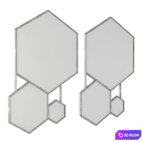 EICHHOLTZ Mirror Hexa 111663 111662 3D Model Vray