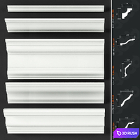 Set of cornices Europlast_4 3D Model Vray