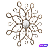Barnabas Sunburst Accent Mirror RDBL4428 3D Model Vray