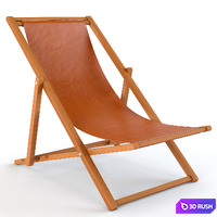 Leather Sling Chair 3D Model Vray