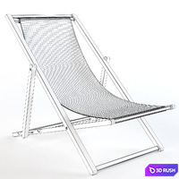 Leather Sling Chair 3D Model Vray