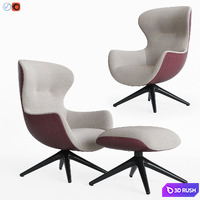 Poliform Mad Joker 3D Model Vray, Corona