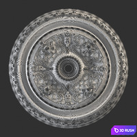Ceiling Rosette 3D Model Vray