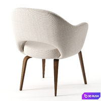 Saarinen Executive Armchair by Knoll 3D Model Corona