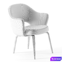 Saarinen Executive Armchair by Knoll 3D Model Corona