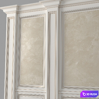 Wall paneling Decorative plaster 3D Model Corona