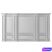 Wall paneling Decorative plaster 3D Model Corona