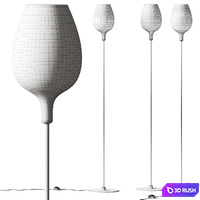 Italamp Rose Floor Lamp 3D Model Vray, Corona
