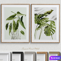 Framed Print P-453 3D Model Vray, Corona