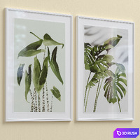 Framed Print P-453 3D Model Vray, Corona