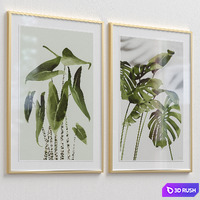 Framed Print P-453 3D Model Vray, Corona
