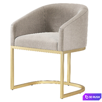 Restoration Hardware Emery Barrelback Slope Armchair RH 3D Model Vray, Corona