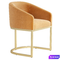 Restoration Hardware Emery Barrelback Slope Armchair RH 3D Model Vray, Corona