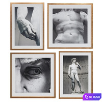 Picture Frame Set 43 3D Model Vray, Corona