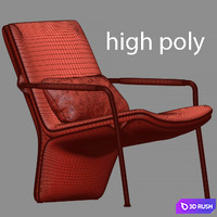 Poltrona Arabesque 3D Model Corona