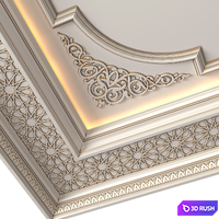Ceiling  in oriental style. .Arabic Majlis Ceiling .Eastern Morocco Ceiling Classic 3D Model Vray, Corona