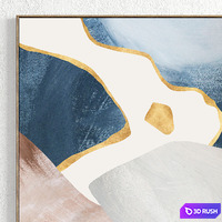 Plaster Two Photo Frame T-304 3D Model Vray, Corona