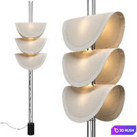 Floor lamp Nilufar Delta Robinson Ferreux 3D Model Corona