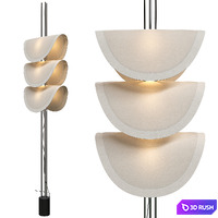 Floor lamp Nilufar Delta Robinson Ferreux 3D Model Corona