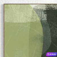 Plaster Two Photo Frame T-338 3D Model Vray, Corona