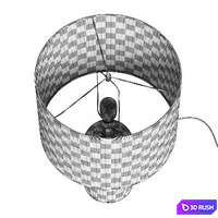 La Redoute Emna Concrete Table Lamp 3D Model Vray, Corona