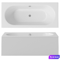 Bathtub Villeroy &amp; Boch Loop &amp; Friends oval Duo 3D Model Vray, Corona