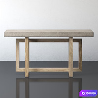 Heston Console Table 3D Model Vray, Corona