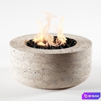 Fireplace 3D Model Vray