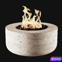 Fireplace 3D Model Vray