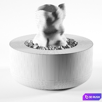 Fireplace 3D Model Vray