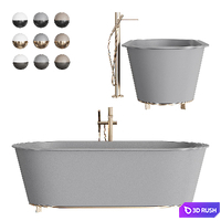 Ceramica Cielo Ottavia Bathtub 3D Model Vray, Corona