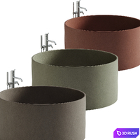 Bathtub Agape In-Out CEMENTO 3D Model Corona