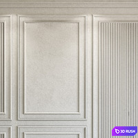 Decorative plaster with molding 283 3D Model Vray, Corona