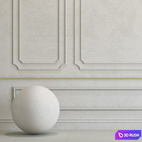 Decorative plaster with molding 284 3D Model Vray, Corona