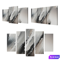 Modular paintings 8 3D Model Vray, Corona