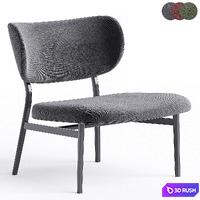 NOOR LOUNGE Easy chair By Bonaldo 3D Model Corona