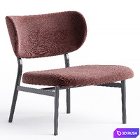 NOOR LOUNGE Easy chair By Bonaldo 3D Model Corona