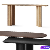 Zeitraum Curtain Console Table 3D Model Vray, Corona