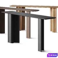 Zeitraum Curtain Console Table 3D Model Vray, Corona