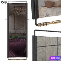 Floor Mirror AMF by ANDEAN 3D Model Vray, Corona