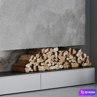 Fireplace 19 3D Model Vray, Corona