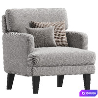 Hovik Upholstered Armchair 3D Model Corona