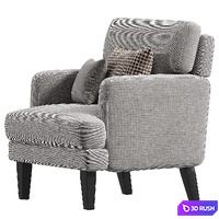Hovik Upholstered Armchair 3D Model Corona