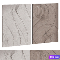 Wall Art Abstract 3D Model Vray, Corona