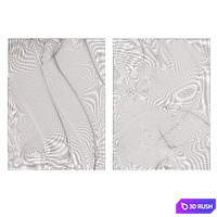 Wall Art Abstract 3D Model Vray, Corona