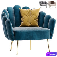 Armchair Amira 3D Model Corona