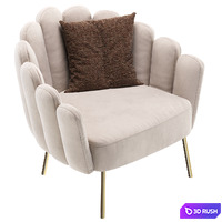 Armchair Amira 3D Model Corona