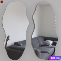Mirror Lacuna 3D Model Vray, Corona
