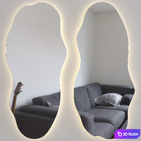 Mirror Lacuna 3D Model Vray, Corona